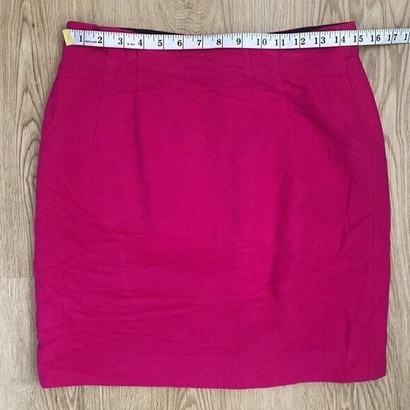 Y2K Vintage Lauren by Escada Wool Pencil Skirt 90s Minimalist - Picture 5 of 11